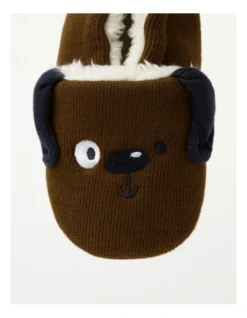 Sherpa Lined Novelty Bootie In Chocolate -Jack & Milly 891399520 6 720x928