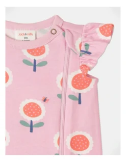 Betty Knit Flutter Sleeve Romper In Light Pink 9 Betty Knit Flutter Sleeve Romper In Light Pink -Jack & Milly 916896160 3 720x928