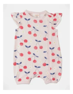 Betty Knit Flutter Sleeve Romper In Multi