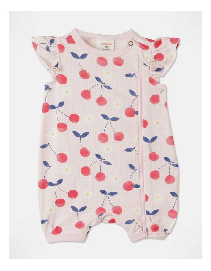 Betty Knit Flutter Sleeve Romper In Multi 3 Betty Knit Flutter Sleeve Romper In Multi