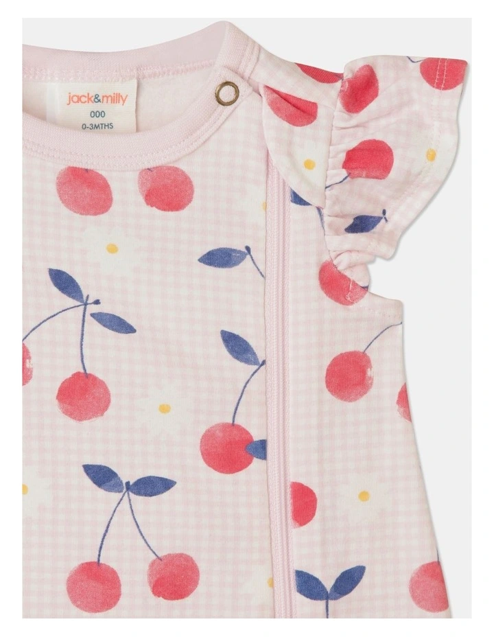 Betty Knit Flutter Sleeve Romper In Multi 4 Betty Knit Flutter Sleeve Romper In Multi - Image 2