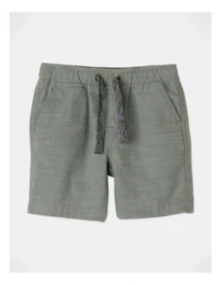Mack Textured Woven Short In Green