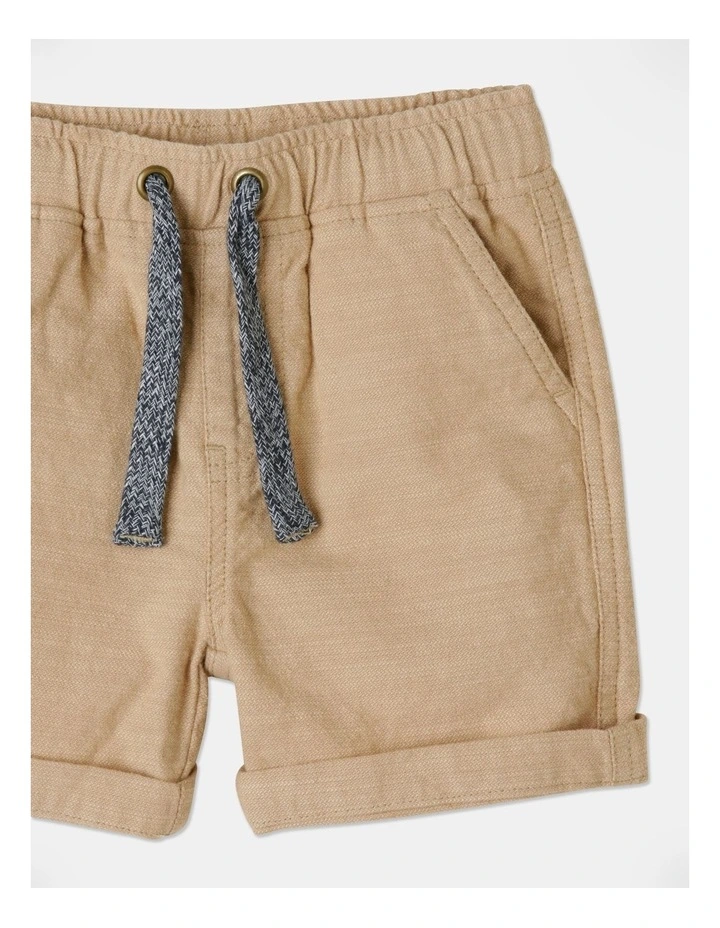 Mack Textured Woven Short In Tan 4 Mack Textured Woven Short In Tan - Image 2