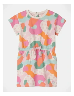 Billie Tie Waist T-shirt Dress In Multi