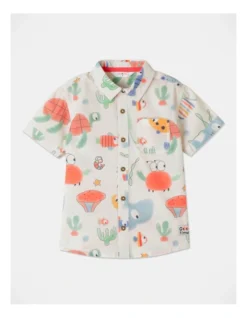 Dave Short Sleeve Shirt In Cream