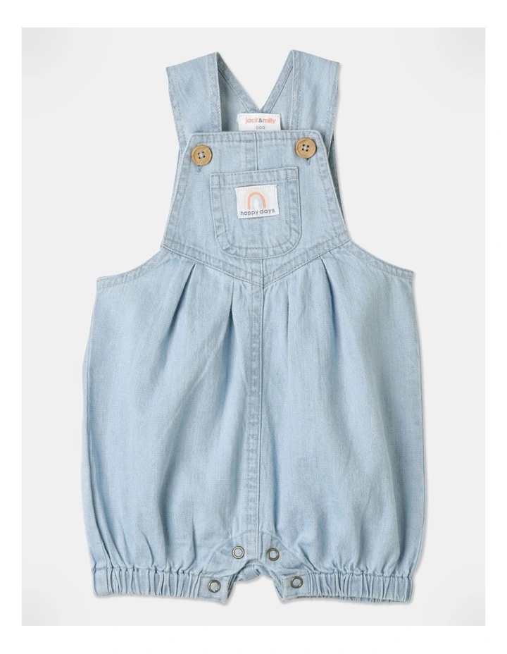 Sienna Gingham Romper In Denim 3 Sienna Gingham Romper In Denim