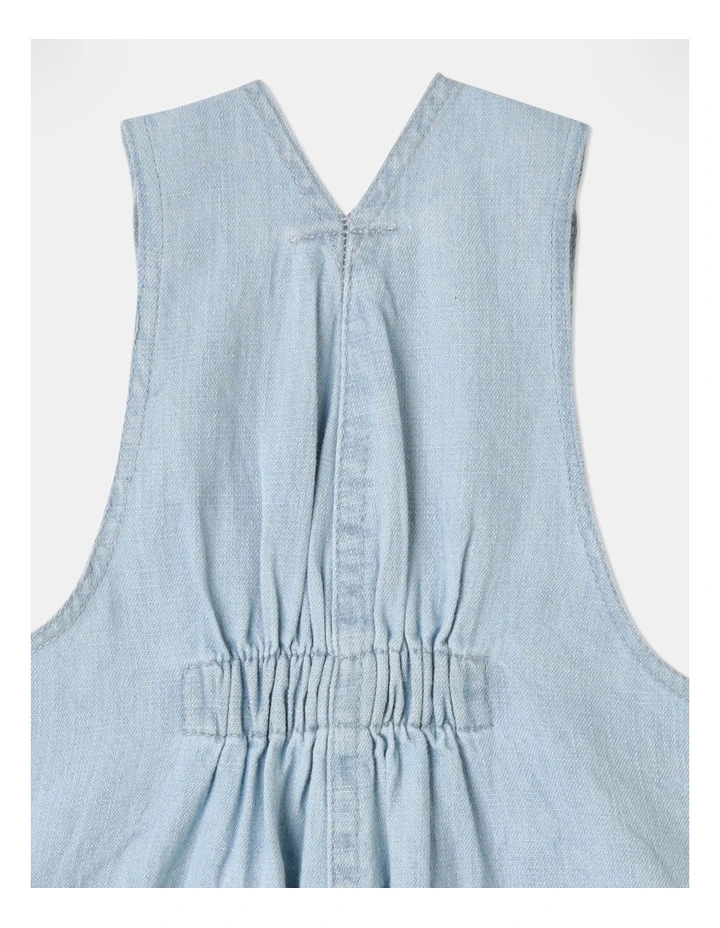 Sienna Gingham Romper In Denim 8 Sienna Gingham Romper In Denim - Image 6