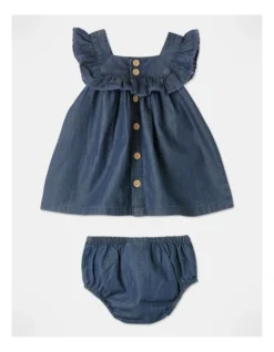 Ella Chambray Dress Set In Denim -Jack & Milly 918633430 5 720x928