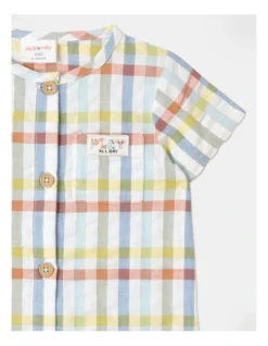 Louie Seersucker Romper In Multi -Jack & Milly 919328500 3 720x928