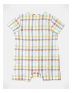 Louie Seersucker Romper In Multi -Jack & Milly 919328500 5 720x928