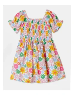 Clara Woven Dress In Multi