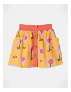 Louise Woven Skirt In Yellow