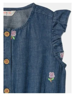 Mimi Chambray Playsuit In Denim -Jack & Milly 920390860 4 720x928