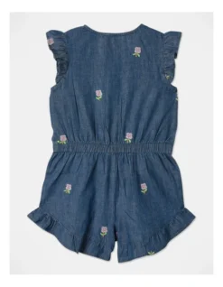 Mimi Chambray Playsuit In Denim -Jack & Milly 920390860 5 720x928