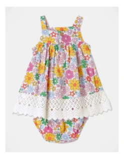 Pearl Dress And Bloomer Set In Milk -Jack & Milly 920402380 5 720x928