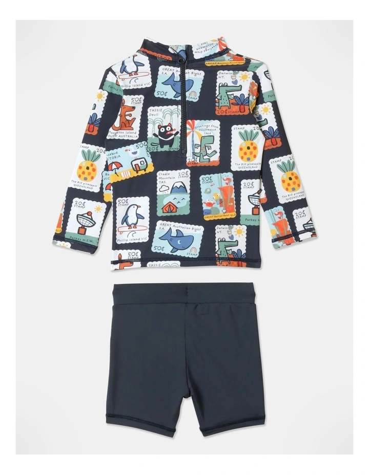 Jim Long Sleeve Rash Vest Set In Navy 8 Jim Long Sleeve Rash Vest Set In Navy - Image 6