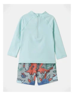 Murray Long Sleeve Rash Vest Set In Light Blue -Jack & Milly 920418850 7 720x928