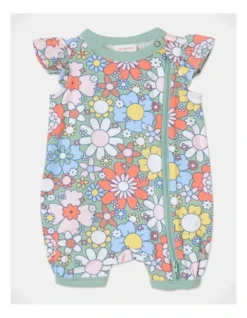 Betty Knit Flutter Sleeve Romper In Assorted