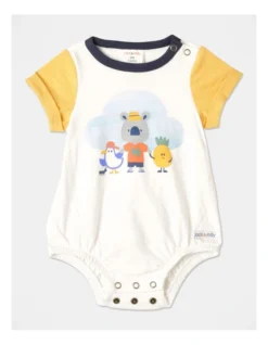 Milo Oversized Bodysuit In Mustard/Cream