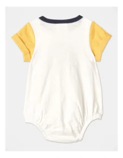 Milo Oversized Bodysuit In Mustard/Cream -Jack & Milly 925490800 5 720x928