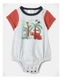 Milo Oversized Bodysuit In Grey Marle