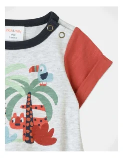 Milo Oversized Bodysuit In Grey Marle -Jack & Milly 925490890 3 720x928