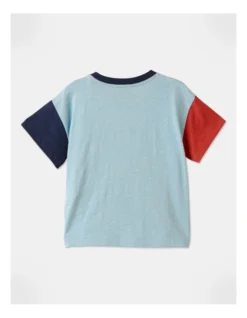 Phil Colour Blocked T-Shirt In Blue 11 Phil Colour Blocked T-Shirt In Blue -Jack & Milly 927107110 5 720x928