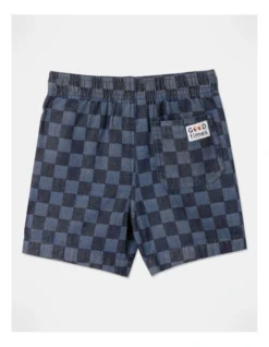 Tony Checkerboard Short In Denim -Jack & Milly 927620740 3 720x928