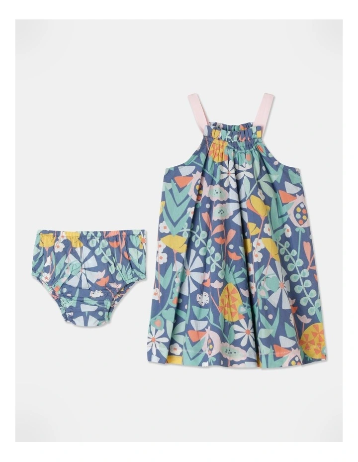 Rosie Frill Dress In Navy 3 Rosie Frill Dress In Navy