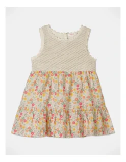 Tinka Crochet Dress In Oatmeal