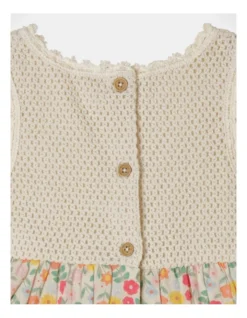 Tinka Crochet Dress In Oatmeal -Jack & Milly 928625590 5 720x928