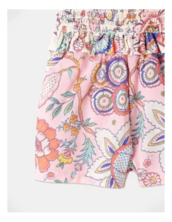 Zoe Shirred Bodice Playsuit In Pink -Jack & Milly 928625860 3 720x928