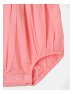 Peri Crochet Romper In Coral -Jack & Milly 928700110 3 720x928