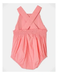 Peri Crochet Romper In Coral -Jack & Milly 928700110 4 720x928