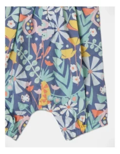 Daisy Shirred Romper In Navy -Jack & Milly 928700200 3 720x928