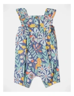 Daisy Shirred Romper In Navy -Jack & Milly 928700200 4 720x928