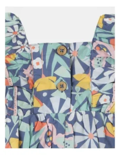 Daisy Shirred Romper In Navy -Jack & Milly 928700200 5 720x928