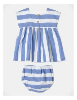 Bella Stripe Dress Set In Blue -Jack & Milly 928700650 5 720x928