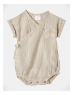 Jasper Asymmetric Bodysuit In Tan