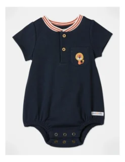 Paddy Bodysuit With Patch Pocket In Navy
