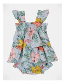 Audrey Woven Romper In Light Blue -Jack & Milly 928701190 3 2 720x928