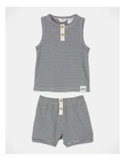 Quinn PJ Set In Navy