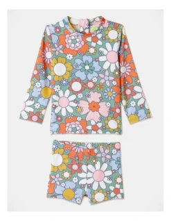 Honey Rash Vest Set In Assorted