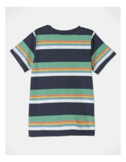 Lenny Knit Stripe Tee In Navy -Jack & Milly 929599570 3 720x928