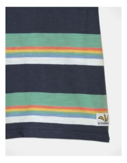 Lenny Knit Stripe Tee In Navy -Jack & Milly 929599570 4 720x928