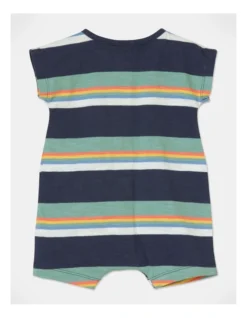 James Short Sleeve Romper In Navy -Jack & Milly 929600020 3 720x928