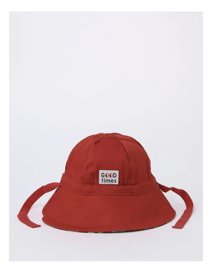 Reversible Sun Hat In Navy 3 Reversible Sun Hat In Navy - Image 2