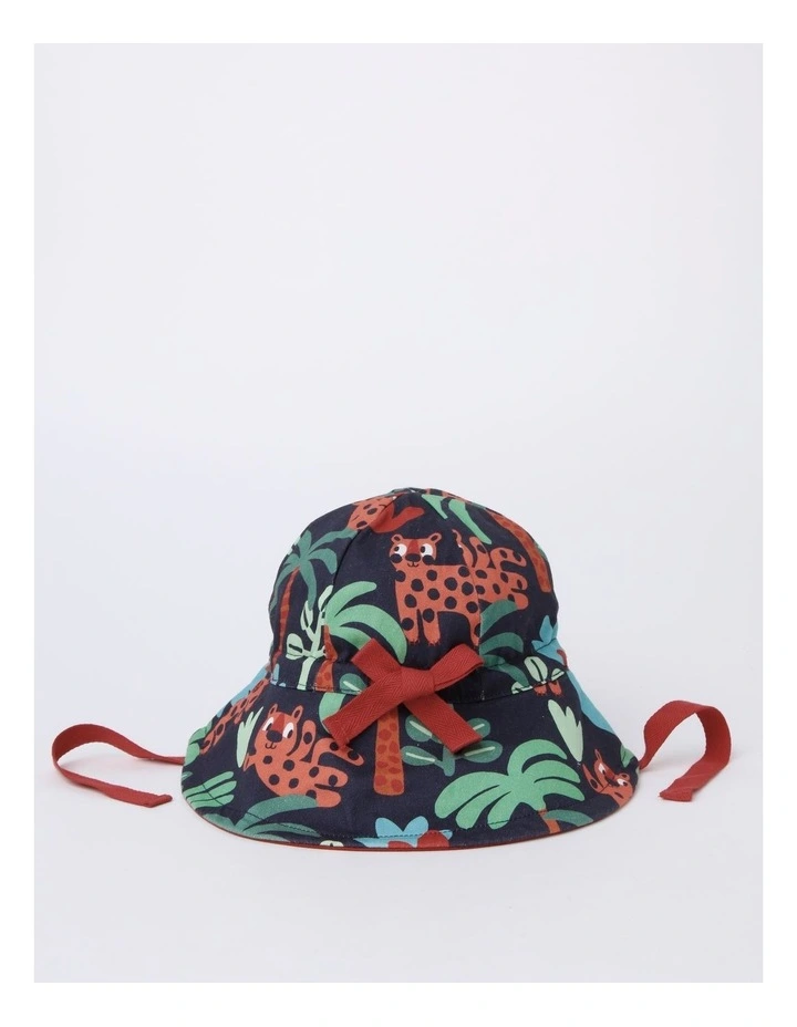 Reversible Sun Hat In Navy 5 Reversible Sun Hat In Navy - Image 4