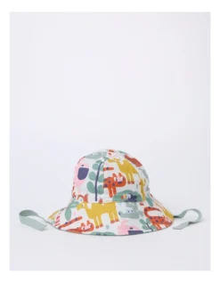 Reversible Sun Hat In Milk