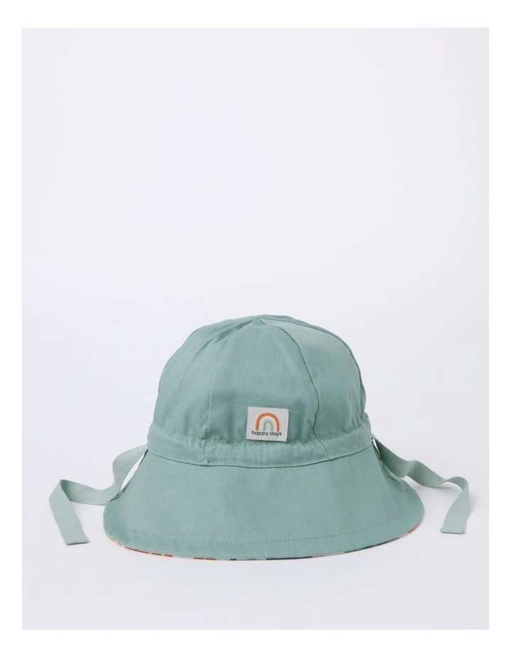 Reversible Sun Hat In Milk 4 Reversible Sun Hat In Milk - Image 2